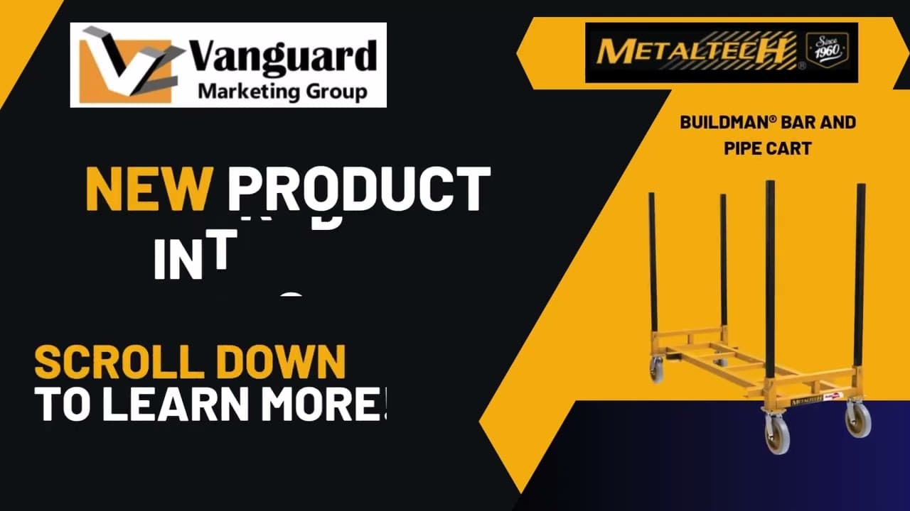 Vanguard MetalTech Buildman Bar & Pipe Cart